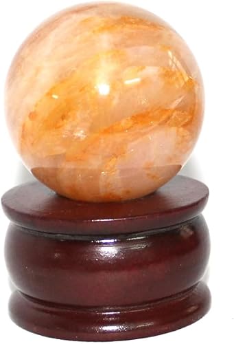 Miniatura 1 de Bola de citrino con piedras preciosas azabache de aproximadamente 1.575-1.969 in, bola mágica adivina del Himalaya, bola de masaje con piedra de