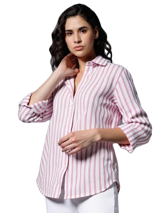 the classic togs Women Cotton Shirt,Striped Shirt for Women 3.-picture-52