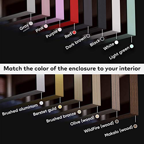 FORAM Modern Bathroom Mirror with LED light and Additional Features - Selection of Switches/Demister Heat Pad/Bluetooth Speaker - Wall Mounted Illuminated Mirror - Lighting Warm/Cold White L02