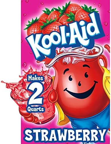 Kool-Aid .14 oz Soft Drink-Powdered Unsweetened Strawberry 192 Case