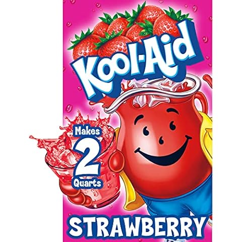 Kool-Aid Unsweetened Caffeine Free Strawberry Zero Calories Powdered Drink Mix 1 Count Pitcher Packet Cover