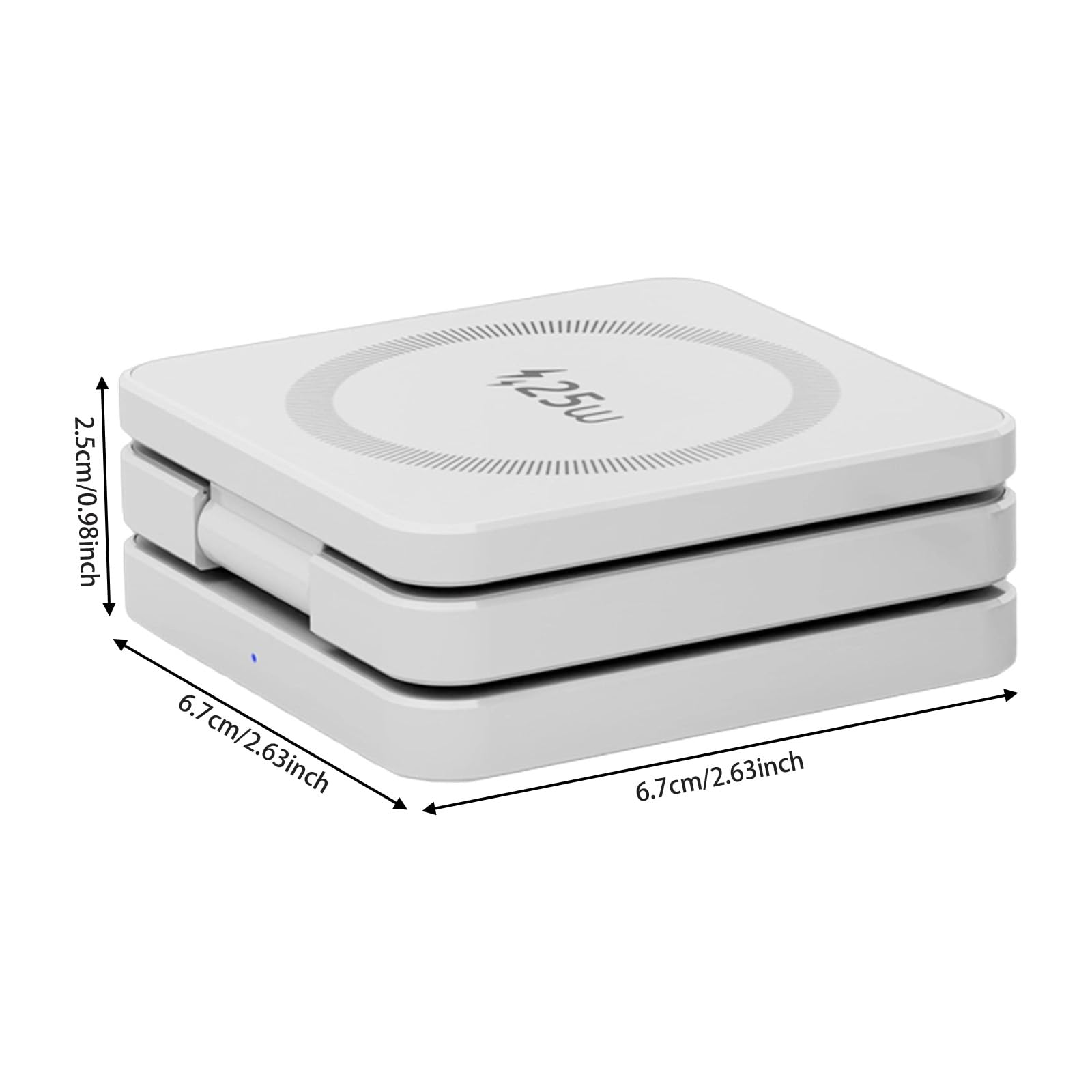 Caricatore a induzione magnetica 25 W, supporto di ricarica wireless veloce