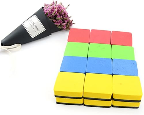 Miniatura 3 de Ciieeo Borrador magnético de pizarra blanca, borrador de pizarra magnética suave, Pizarrones para niños, pizarra blanca magnética limpiadores de