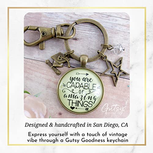 Gutsy Goodness PRKEYW005882 Graduation Keychain You Are Capable Of Amazing Things Womens Congratulations Graduate Jewelry thumb #3