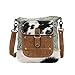 Myra Bag Eau De Nil Upcycled Canvas & Cowhide Shoulder Bag S-1430