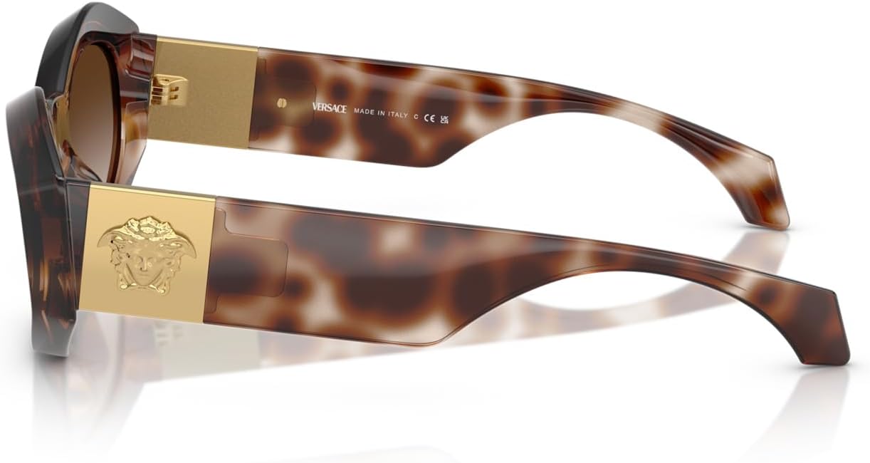 Versace Woman Sunglasses Black Frame, Dark Grey Lenses, 54MM