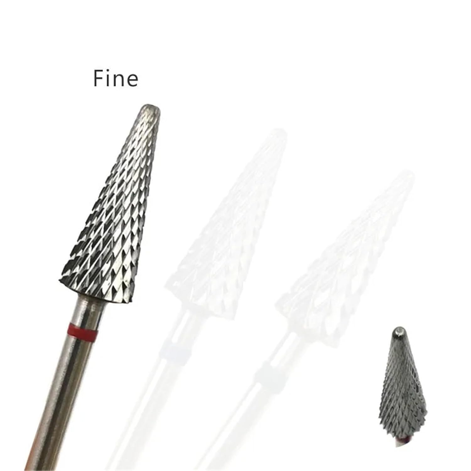 Cone Shape Nail Drill Bit Carbide Milling Cutter 1Pcs(F)
