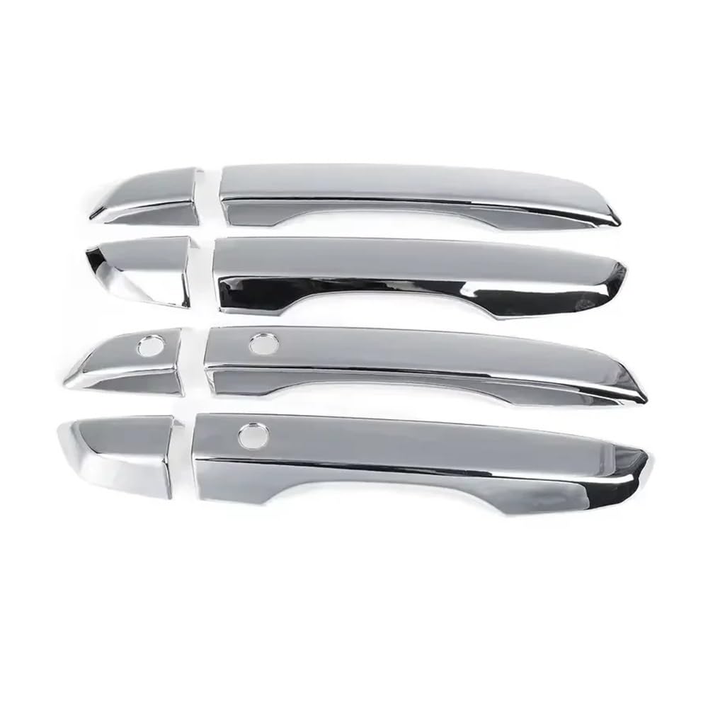 Mhtgd Lhd Silver Smart Abs Plastic Lhd Rhd Sticker Exterior Door Handle Moulding Cover Trim Keyless Entry Decoration For Civic 10Th Gen 2016-2021