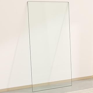 24" x 48" Tempered Glass Table Top Rectangle 0.31" Thick Flat Polished Edge Top Protector for Dining, Patio, Coffee Table (24x48 inch)