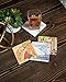 CoasterStone AS4035 Absorbent Stone Coasters, Frank Lloyd Wright “Liberty Covers I”, 4.25