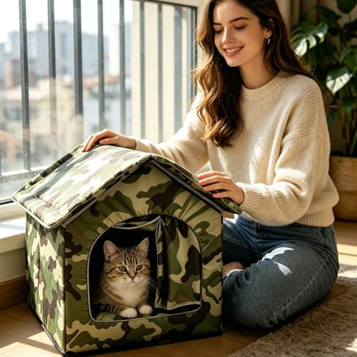 Niche pour chat refroidie extérieurs terrasses et balcons cachette fraîche