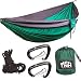 TNH Outdoors #1 Premium Double Camping Hammock By Premium Quality Hammock - Strongest 9ft Straps With 30 Multi Hitch Points - Larger 10x6.6ft Hammock
