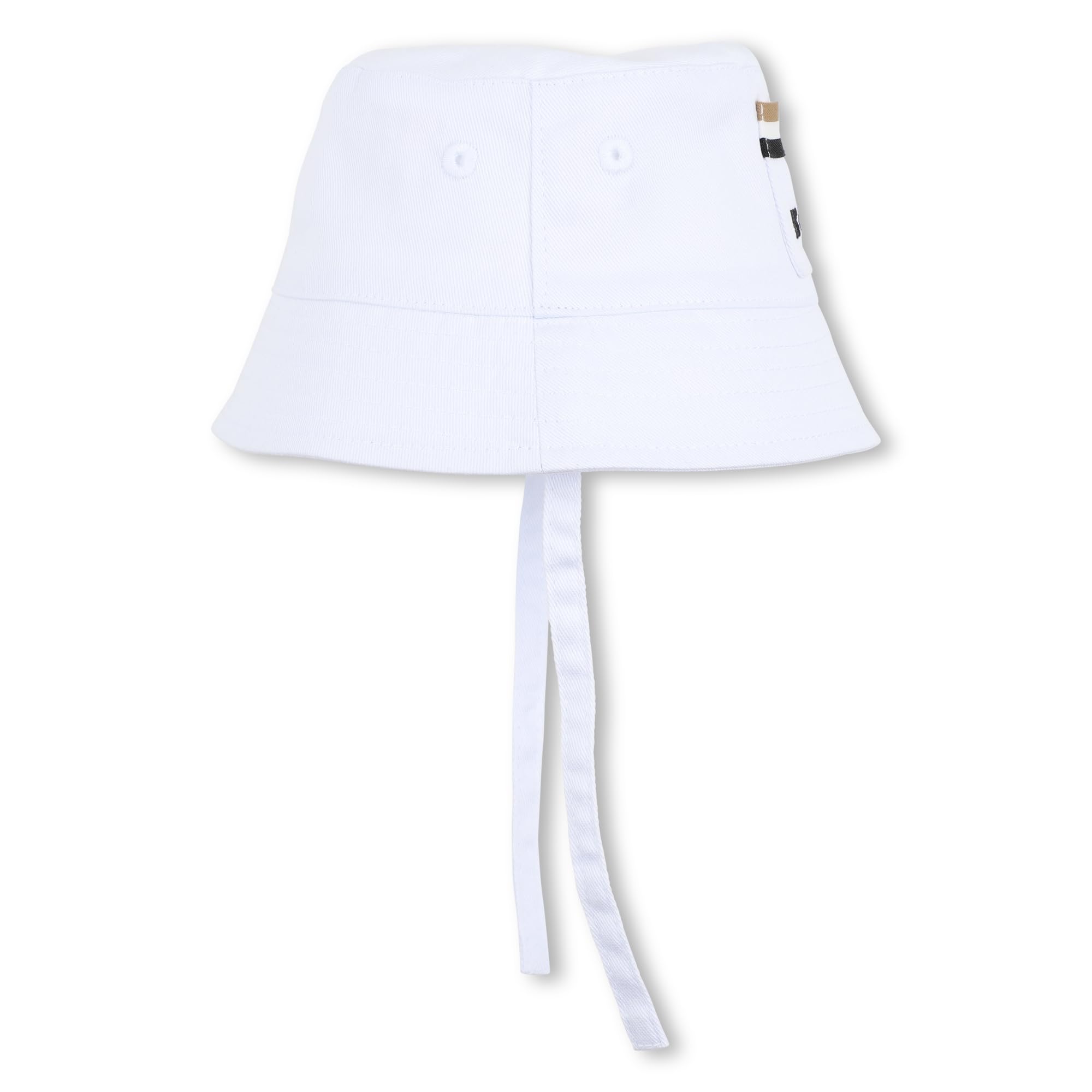 Boss, Cappello in Cotone Biologico, Ricamo, Bambino, Bianco, 42