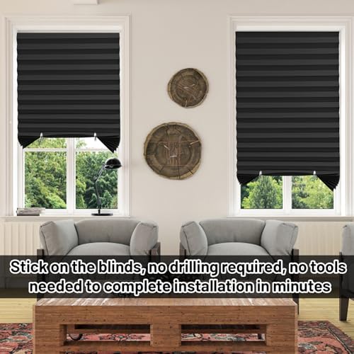2 Pack Temporary Blinds, 150 x 60 cm Stick On Blinds for Windows No Drill, temporary blinds, Temporary Window Covering for Home, Nursery, RV - Image 4