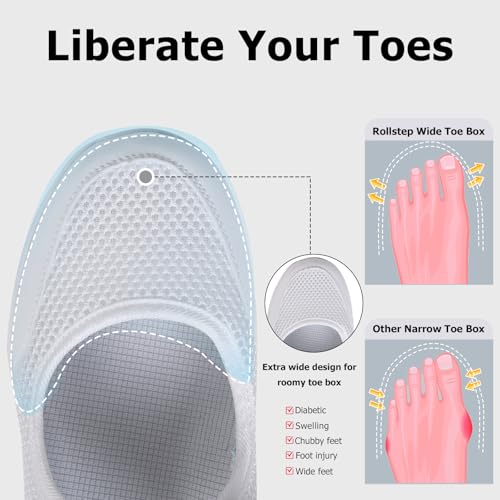Image of Git-up Women's Arch Support Walking Shoes, Breathable Wide Toe Box Nursing Work Shoes for Plantar Fasciitis