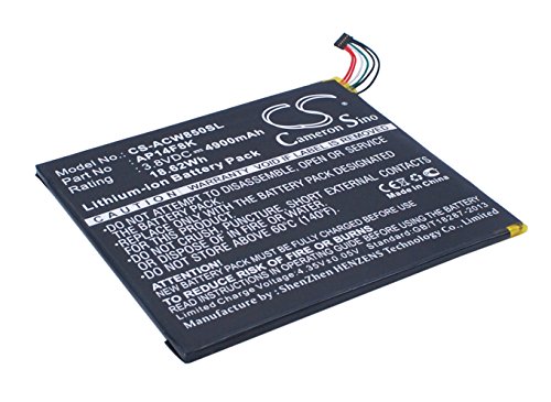 4900mAh X-Longer Tablet Battery for Acer A1-840, A1-850-A1410, A1-860 (AP14F8K, AP14F8K (1ICP4/101/110))