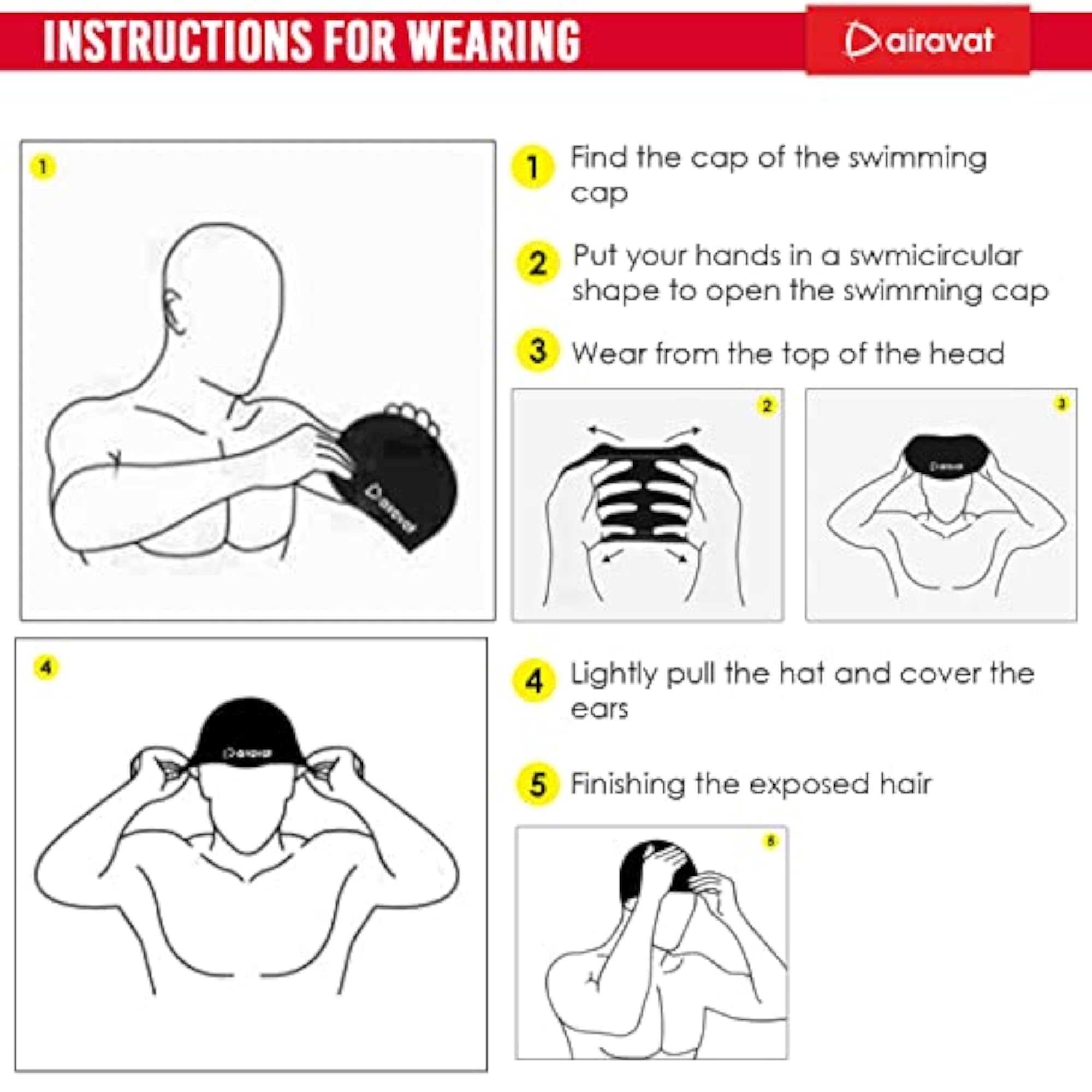 Silicone Swim Cap, Comfortable Bathing Cap