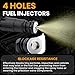4 Holes Fuel Injectors 0280155784 Compatible with Jeep Cherokee Grand Cherokee Wrangler Dodge Ram 1500 25000 3500 4.0L 5.2L, Replaces 280155784, 4667938, RL669938AB, FJ570, FJ454