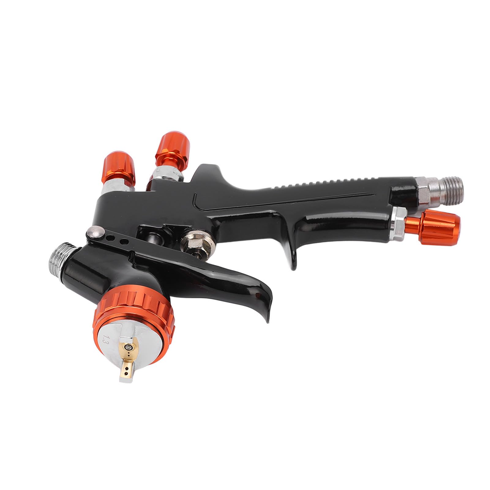 Cocoarm Spritzpistolen-Set, Luftspritzpistole aus Aluminiumlegierung, 1,3-mm-Düse, Messingspitze, Verstellbarer Durchfluss für Automatische Grundierung, Klare Decklacke, Ausbesserung, Heimwerker,