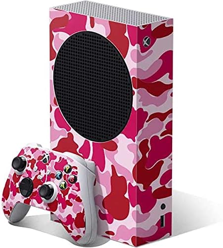 Skinit Decal Gaming Skin Compatible with Xbox Series S Bundle - Pink Street Camo Design