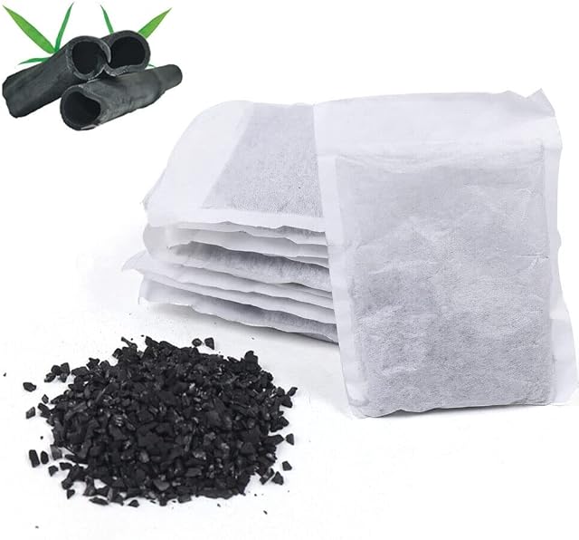 20pcs Odor Absorbing Water Filter Replacement Activated Charcoal Carbon Filter Sachets for Home Pure Water Distiller