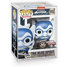 Epic Collectibles Anime Avatar - The Blue Spirit Chase Variant Glows in The Dark Exclusive Vinyl Figure Bundle with Compatible Funko Pop Box Protector