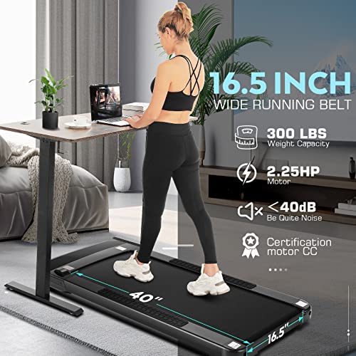 Ancheer 2 In 1 Under Desk Treadmill, Folding Treadmill Desk Workstation, Walking Pad Treadmill Under Desk, Portable Electric Running Jogging Machine With Remote Control & Led Display For Home Office #TOP2