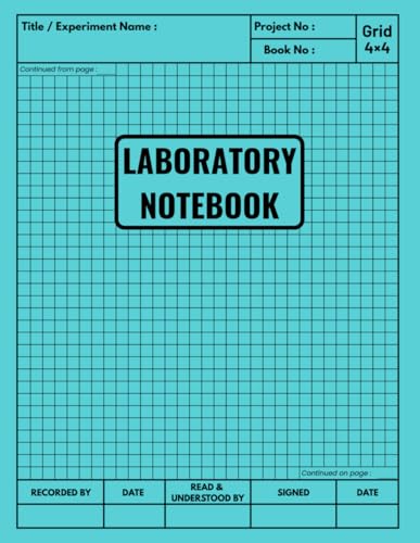 Laboratory Notebook: Scientific Lab Journal for School, College, and Work | Record Experiments and Data in Chemistry, Biology, Physics, Math, or Engineering | 106 Numbered Pages, 8.5