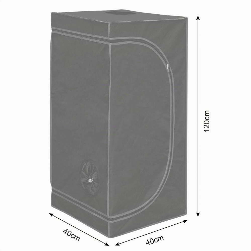 14 Tamaño Hidroponía Grow Tent Caja de Cultivo Interior Invernadero Tienda de Cultivo Gabinete de cría Kingpower, Tamaño:40 x 40 x 120 cm (01)