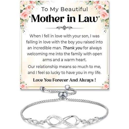 Chiside Mother In Law Wedding Gift From Bride, Mom Of The Groom Bracelet, Women’s Bracelet, Unique Mom Birthday Gift Ideas, Future Mother In Law Christmas Gifts
