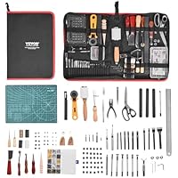 VEVOR 61 Piezas Kit de Herramientas para Trabajar el Cuero con
