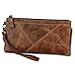 Produktbild NOLOGO Brieftasche Herren multifunktionale Multi-Card PU-Leder Clutch Kartenhalter-Mappen (Color : Brown)