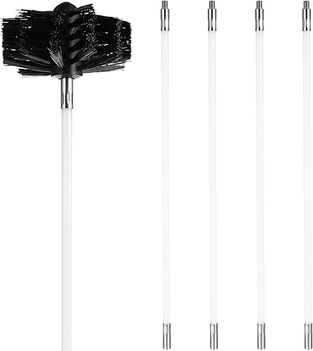 Kit limpiador de ventilación para secadora, cepillo limpiador de organización de lavandería, herramientas de limpieza de conductos de aire con