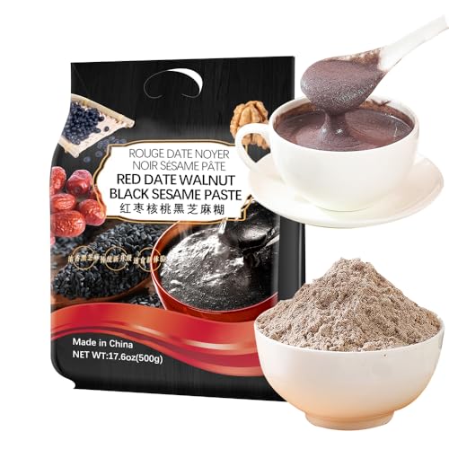 SIJIYUNLI-Red Date Walnut Black Sesame Paste 500g/17.63oz breakfa...