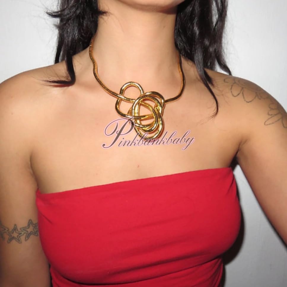 Bendable necklace snake chain versatile infinite loop necklace armband, bracelet and choker - Image 6