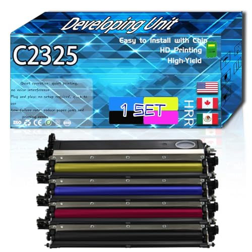 Compatible for Lexmark C2325 Replacement Developing Unit Used with MC2425adw MC2535adwe MC2640adwe Printers, High Production Multiple Options (4-Pack BK/C/M/Y)