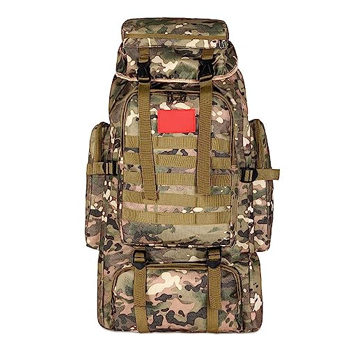 Sac à dos de randonnée étanche grand volume 80L de camouflage pour escalade