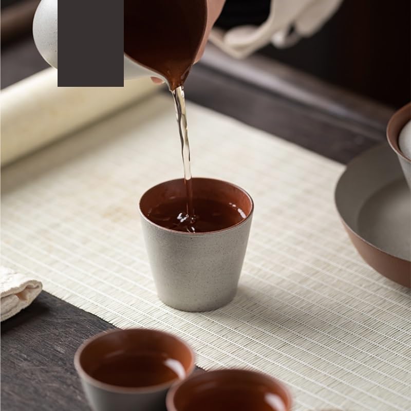 Filiżanki Matcha Kamionka Prosta filiżanka do herbaty Kubek do herbaty Pojedynczy kubek domowy Kung Fu Zestaw do herbaty Osobisty kubek ceramiczny Mały kubek do herbaty Zestaw do herbaty Kubek