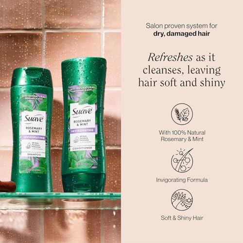 Suave Rosemary & Mint Shampoo and Conditioner - Frizz Control
