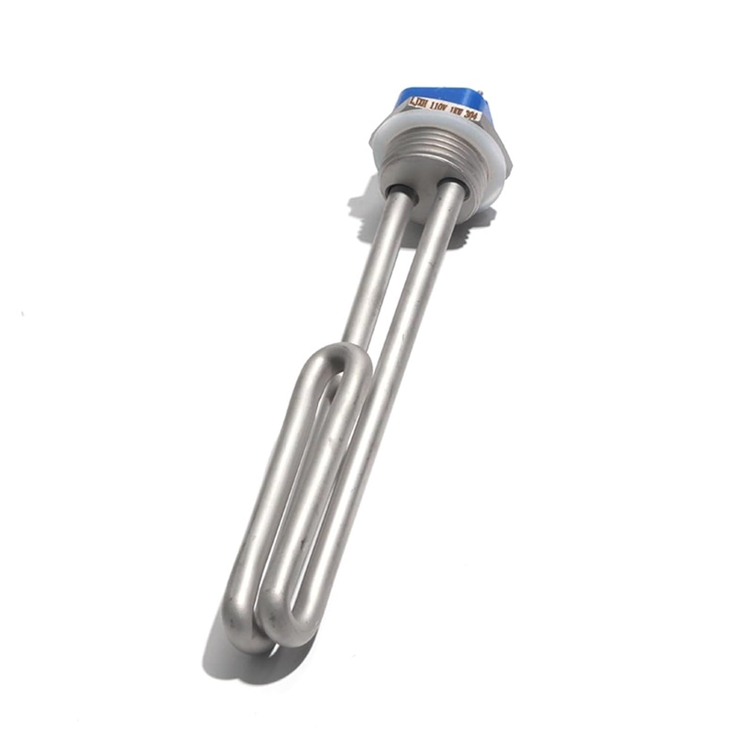 G1 Inch 32MM Thread Water Heating Element 120V 240V Stainless Steel Folded Tube Heater Resistance 1KW 2KW 2.5KW 3KW 3.5KW 1Pcs(with locknut,240V_3.5KW 270MML 304SS)