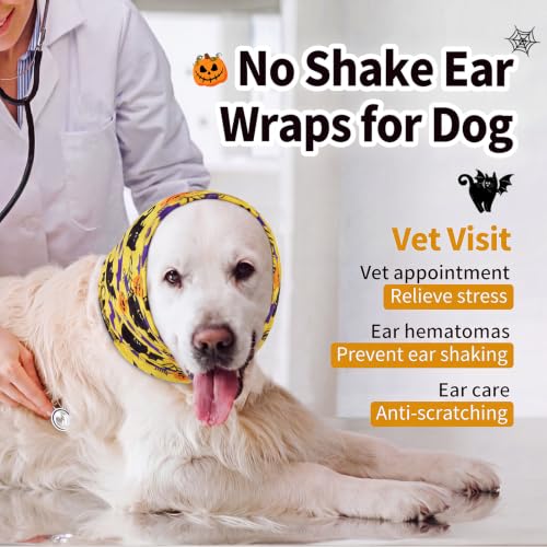 Image of Nanaki Halloween Dog Calming Hoodie Dog Hematoma Ear Wraps for Dogs