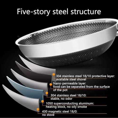 Wok antiadherente con tapa y mango ergonómico 32 cm miniatura 6