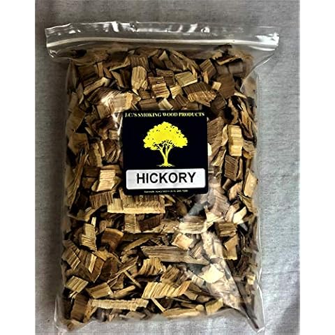 J.C.'s Smoking Wood Chips - 210 Cu Inch Gal Bag - Hickory Cover