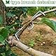 YeahBoom 90PCS 8cm Aststütze für Obstbäume,Spreizeraststütze für Obstbäume,Astspreizer für Obstbäume Metall,Astzieher Halter für Obstzweige,M Förmiger Astspreizer,Astklammern Metall für Gartenzweige