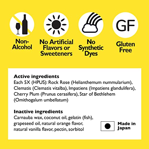 image for Bach RESCUE PEARLS, Natural Orange Vanilla Flavor, Natural Stress Reli