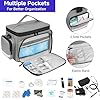Sac Infirmiere Liberale,Malette Infirmiere Liberale Vide,Sac Medical Rangement avec Séparateur Amovible pour Fournitures Médicales pour étudiants Soins Infirmiers,Thérapeutes,Médecins,Gris #3