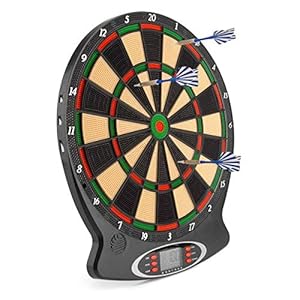 Toyrific Children’s Electronic Dartboard with LED Digital Score Display and Plastic Tip Darts