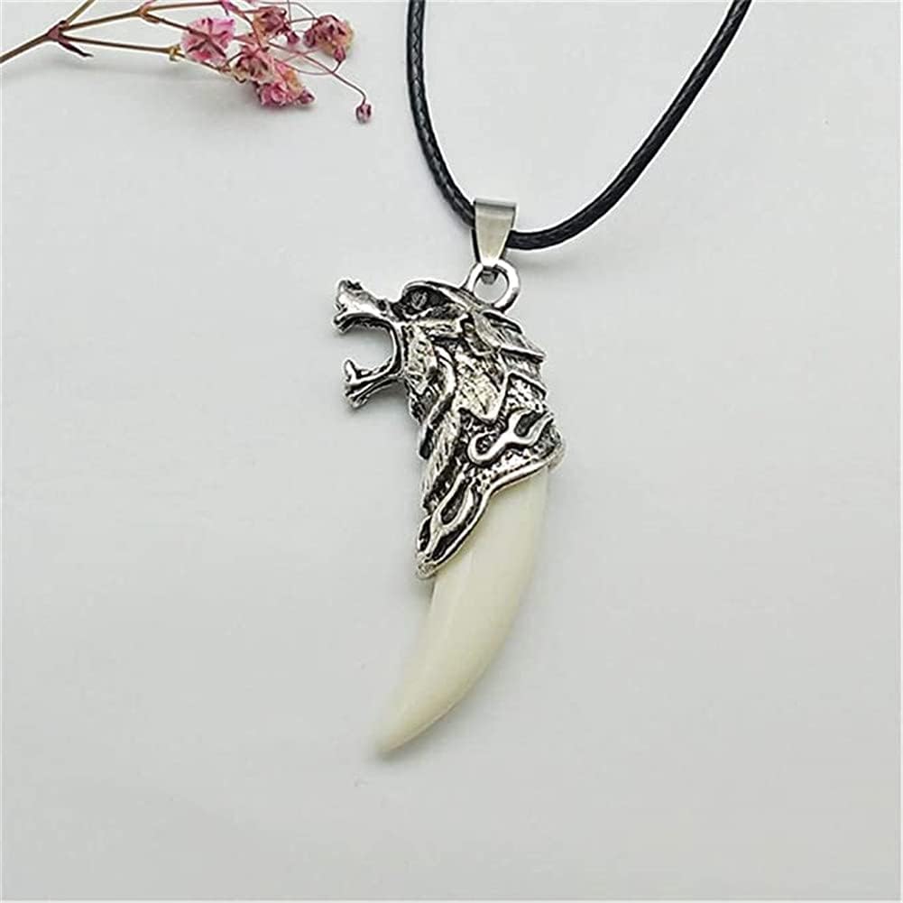 Wolf Tooth Necklace for Women Men Wolf Head Totem Pendant Necklace Adult Ceremony Graduation Gift Jewelry - Image 6
