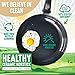 GreenLife Soft Grip Diamond Healthy Ceramic Nonstick, 5 Piece Cookware Pots and Pans Set, PFAS-Free, Dishwasher Safe, Black