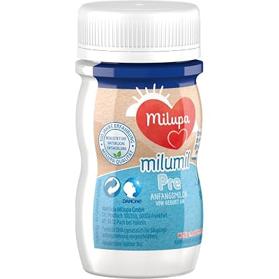 Milupa Milumil Pre - Ready to Drink Initial Milk from Birth - With All Important Nutrients - 24 x 90ml